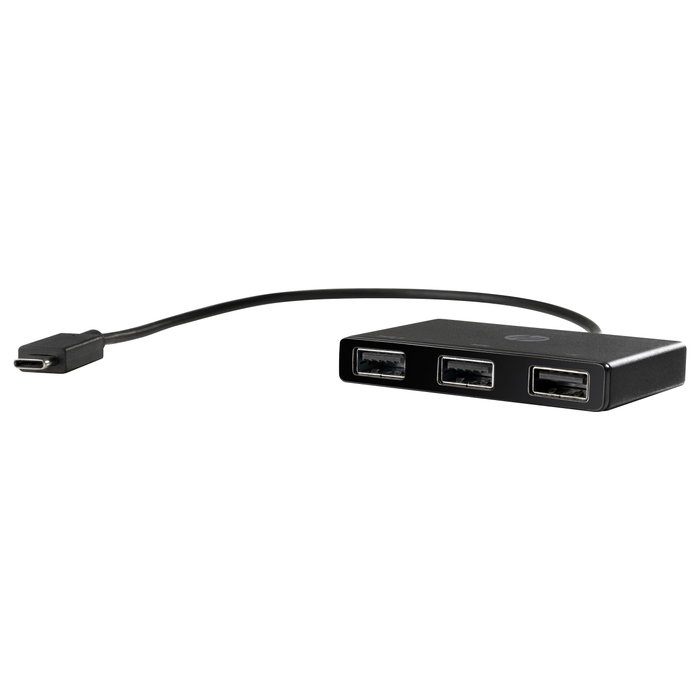 HP USB-C a USB-A Hub Negro HP USB-C a USB-A Hub Negro