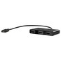 HP USB-C a USB-A Hub Negro