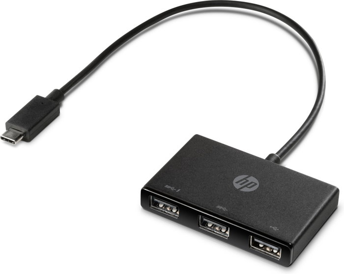 HP USB-C a USB-A Hub Negro HP USB-C a USB-A Hub Negro