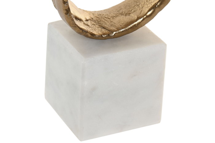 DKD Home Decor Decoración de Aluminio y Mármol Círculo Dorado DKD Home Decor Decoración de Aluminio y Mármol Círculo Dorado