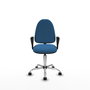 PIQUERAS Y CRESPO Silla de oficina Aýna Azul claro con Brazos Fijos