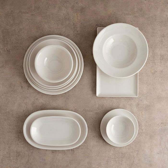 Bandeja Oval Porcelana Serenity Hydrozero Bidasoa 20 cm (6 Unidades)