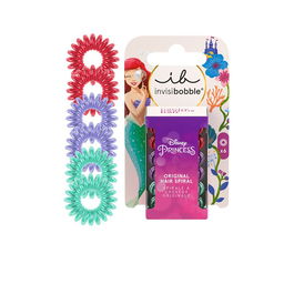 Invisibobble IB Kids Original Disney Ariel 6 Piezas Gomas de Pelo Antiestiramiento