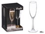 Vivalto Copa para Cava de Vidrio, 200 ml, Transparente, Dimensiones: 7.5x22.5x7.5 cm (Set de 24)