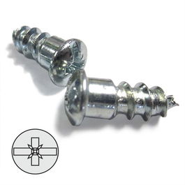 UCAFIX Tornillo Cazoleta D6,2-12 Cab.9 Zincado Con Punta (Largo Total 18,5Mm.)