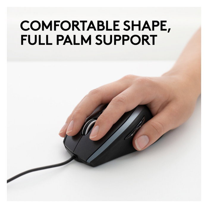 Logitech M500S Ratón con cable negro