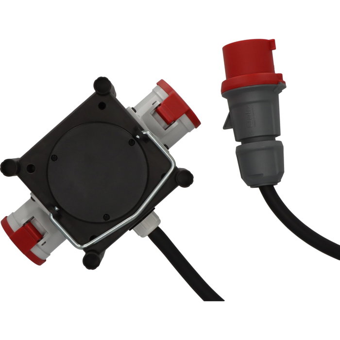 Brennenstuhl BSV 3 MINI/ TPE Distribuidor de energía con 2 tomas CEE