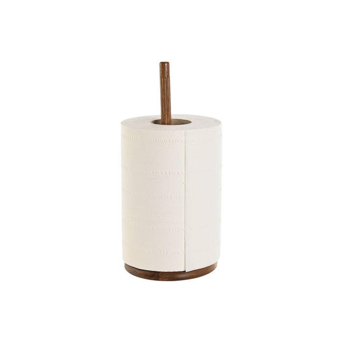 DKD Home Decor Portarrollos de Acacia Natural 16,8x16,8x35,6 cm