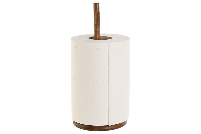 DKD Home Decor Portarrollos Natural Madera Acacia 16.8 x 16.8 x 35.6 cm