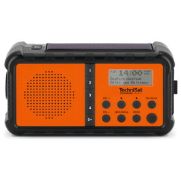 TechniSat Techniradio Solar 2 Radio portátil DAB+ FM Negro/Naranja