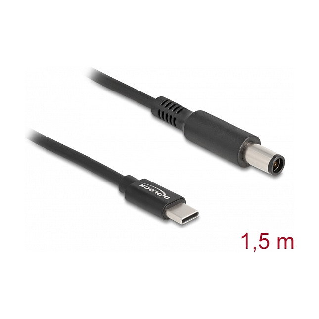 DeLOCK Cable de carga USB Type-C™ a Dell 7,4 x 5,0 mm, 1,5 m DeLOCK Cable de carga USB Type-C™ a Dell 7,4 x 5,0 mm, 1,5 m