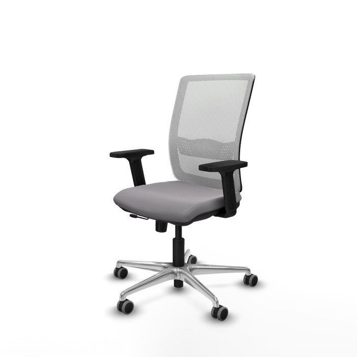 PIQUERAS Y CRESPO Silla de oficina Haches con Mecanismo Sincro/Traslack Gris y Blanco PIQUERAS Y CRESPO Silla de oficina Haches con Mecanismo Sincro/Traslack Gris y Blanco