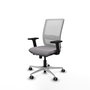 PIQUERAS Y CRESPO Silla de oficina Haches con Mecanismo Sincro/Traslack Gris y Blanco