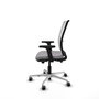 PIQUERAS Y CRESPO Silla de oficina Haches con Mecanismo Sincro/Traslack Gris y Blanco