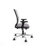 PIQUERAS Y CRESPO Silla de oficina Haches con Mecanismo Sincro/Traslack Gris y Blanco