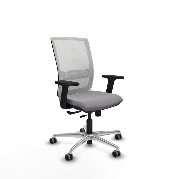 PIQUERAS Y CRESPO Silla de oficina Haches con Mecanismo Sincro/Traslack Gris y Blanco PIQUERAS Y CRESPO Silla de oficina Haches con Mecanismo Sincro/Traslack Gris y Blanco