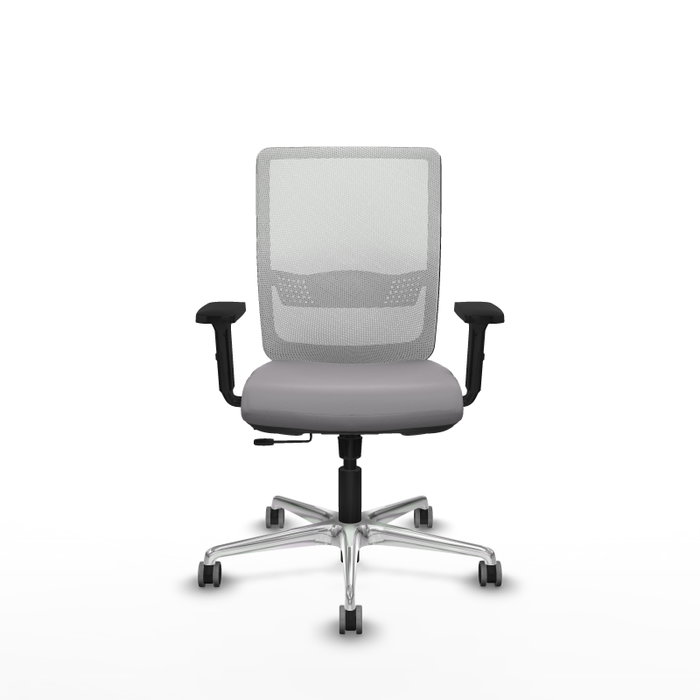 PIQUERAS Y CRESPO Silla de oficina Haches con Mecanismo Sincro/Traslack Gris y Blanco PIQUERAS Y CRESPO Silla de oficina Haches con Mecanismo Sincro/Traslack Gris y Blanco
