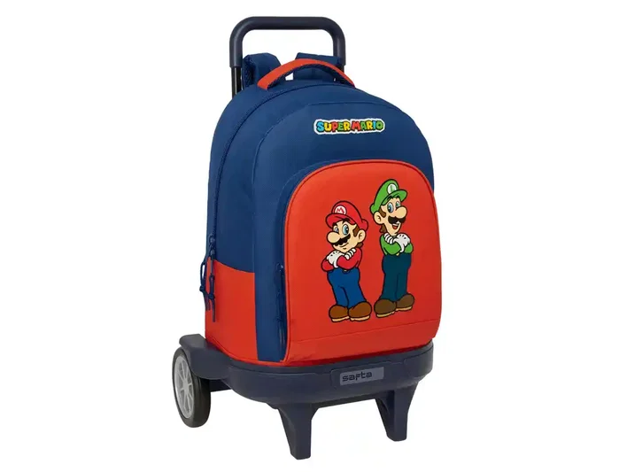 Safta Mochila con Ruedas Compact Evolution Super Mario Mamma Mia 45cm Safta Mochila con Ruedas Compact Evolution Super Mario Mamma Mia 45cm
