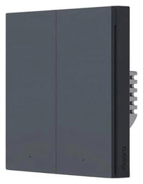 Aqara Smart Wall Switch H1 Gris Doble Canal sin Neutro Zigbee 3.0