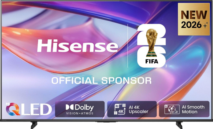 Hisense 55Q7S Smart TV 55" (139.7 cm) QLED 4K Ultra HD con HDR Dolby Vision IQ, VRR/ALLM, 2xHDMI 2.1, Wi-Fi, Bluetooth, Negro