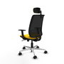 PIQUERAS Y CRESPO Alares Sincro - Malla Negra y Similpiel Amarillo
