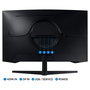Samsung Odyssey G55C S32CG554EU Monitor Gaming Curvo 32" WQHD 165Hz 1ms HDR10 AMD FreeSync Negro