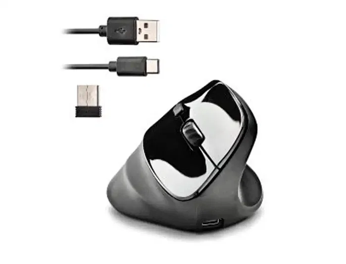 NGS EVO Moksha Ratón Vertical Ergonómico Inalámbrico Negro