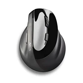 NGS EVO MOKSHA Ratón Vertical Ergonómico Inalámbrico Negro
