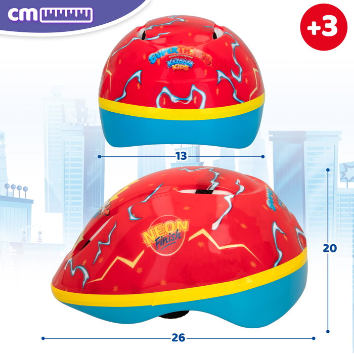 SuperThings Casco Neon Blast con funda 3D