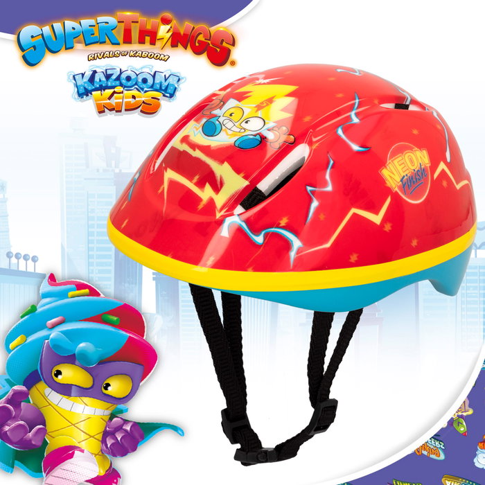 SuperThings Casco Neon Blast con funda 3D