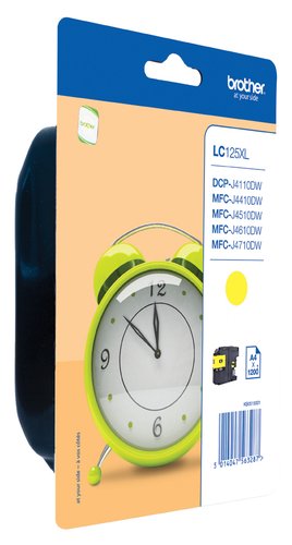 Brother Cartucho de Tinta LC125XLYBP Amarillo
