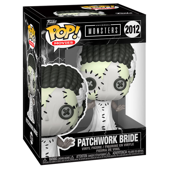 Universal Monsters Patchwork Figura POP! Movies Vinyl Bride of Frankenstein 9 cm