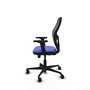 PIQUERAS Y CRESPO Silla de oficina Jorquera con mecanismo Sincro/Traslack Azul claro y Negro