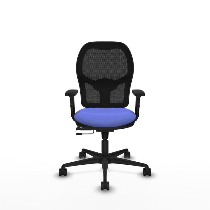 PIQUERAS Y CRESPO Silla de oficina Jorquera con mecanismo Sincro/Traslack Azul claro y Negro PIQUERAS Y CRESPO Silla de oficina Jorquera con mecanismo Sincro/Traslack Azul claro y Negro