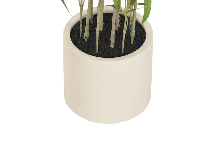 DKD Home Decor Árbol de Bambú Verde de Poliéster y Cemento 50x50x156 cm