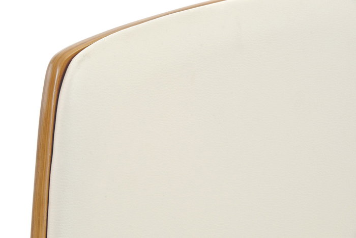 DKD Home Decor Silla White office Crema Marron 58.5 x 98 x 52 cm