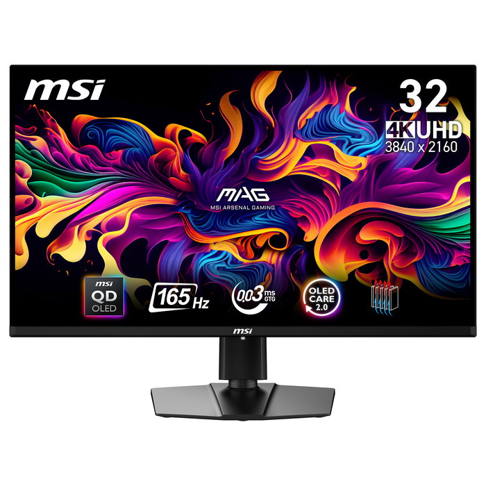 MSI Monitor Gaming MAG 321UP QD-OLED 31.5" 4K Ultra HD 3840x2160 165Hz 1ms Negro