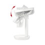 Unold Breezy Ventilador de Mesa con Batería, Blanco