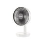 Unold Breezy Ventilador de Mesa con Batería, Blanco