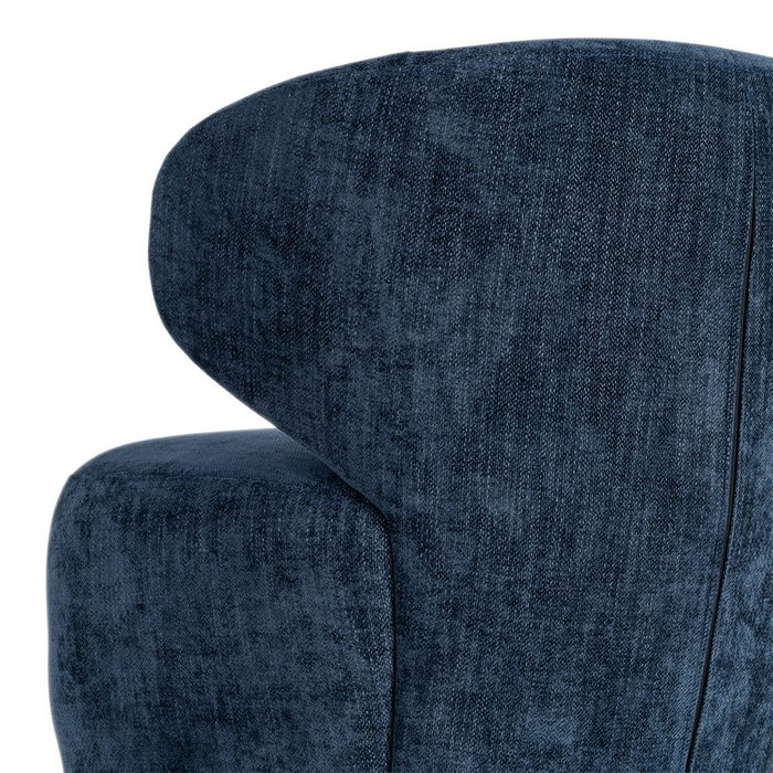Sillón Giratorio Azul Tejido-Madera 73 X 68 X 74 cm Sillón Giratorio Azul Tejido-Madera 73 X 68 X 74 cm