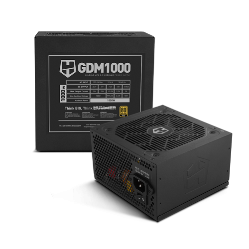 NOX Hummer GDM 1000W 80+ Gold ATX 3.1 Modular Negro