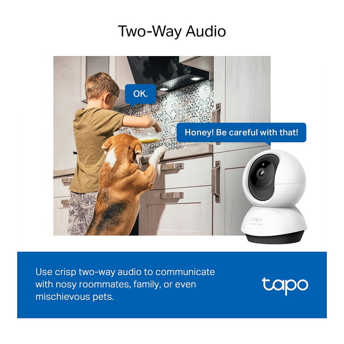 Tp-link tapo c220 cÁmara de seguridad 360° 2k 4mp visión nocturna Tp-link tapo c220 cÁmara de seguridad 360° 2k 4mp visión nocturna