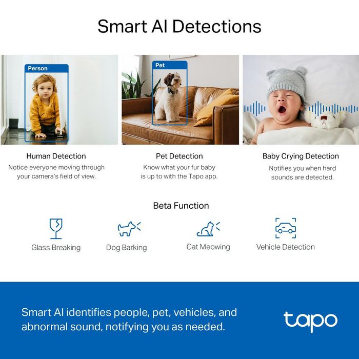 Tp-Link Tapo C220 Cámara de seguridad 2K QHD con giro de 360°