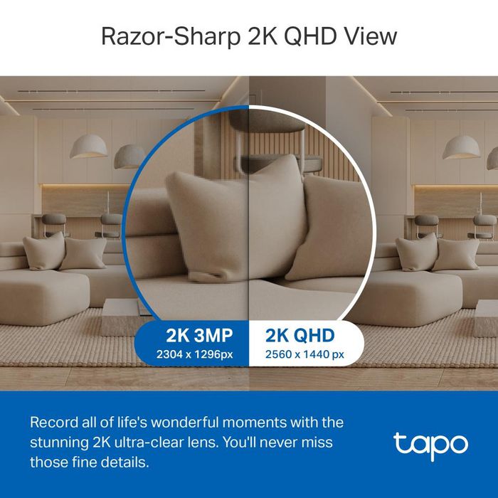 Tp-Link Tapo C220 Cámara de seguridad 2K QHD con giro de 360°