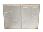 DKD Home Decor Decoración de pared de metal Abstracto 2 en Blanco y Dorado