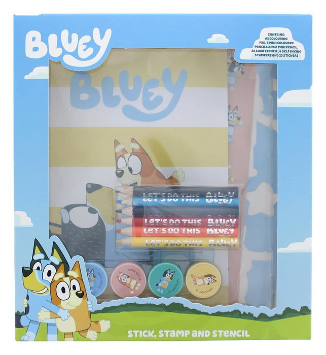 Thumbs Up Bluey Set de colorear creativo de 14 piezas Thumbs Up Bluey Set de colorear creativo de 14 piezas