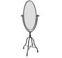 DKD Home Decor Espejo de Vestidor Metal y Cristal Negro 61x62x174 cm