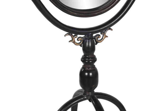 DKD Home Decor Espejo de Vestidor Metal y Cristal Negro 61x62x174 cm