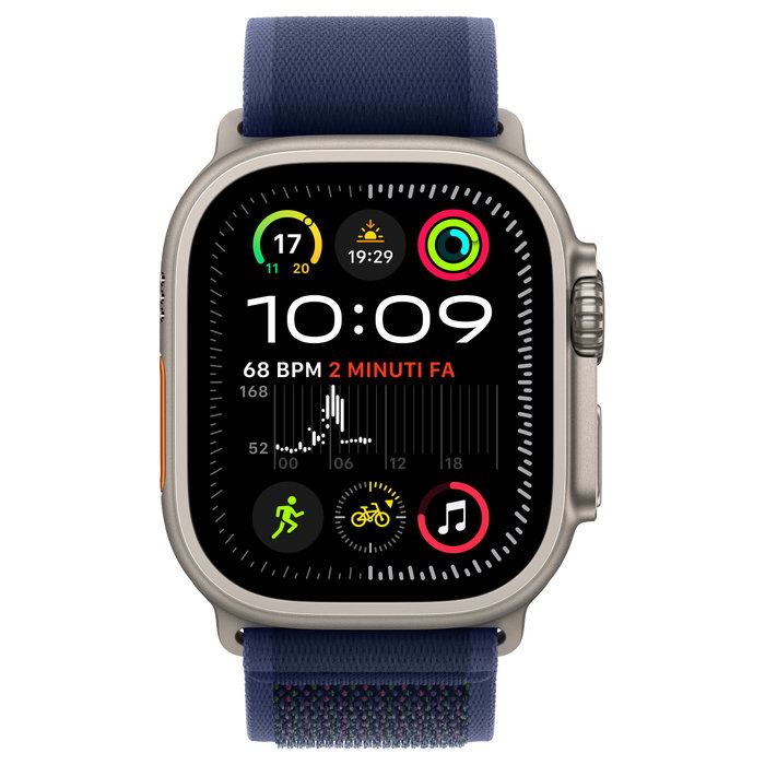 Apple Watch Ultra 2 GPS + Cellular 49mm Titanio Natural con Correa Blue Trail Loop S/M Apple Watch Ultra 2 GPS + Cellular 49mm Titanio Natural con Correa Blue Trail Loop S/M