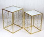 DKD Home Decor Espejo de Metal Diseño Hoja Mate Dorado 71x97 cm